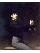 Ramon Casas i Carbo Self portrait as a flamenco dancer oil on canvas